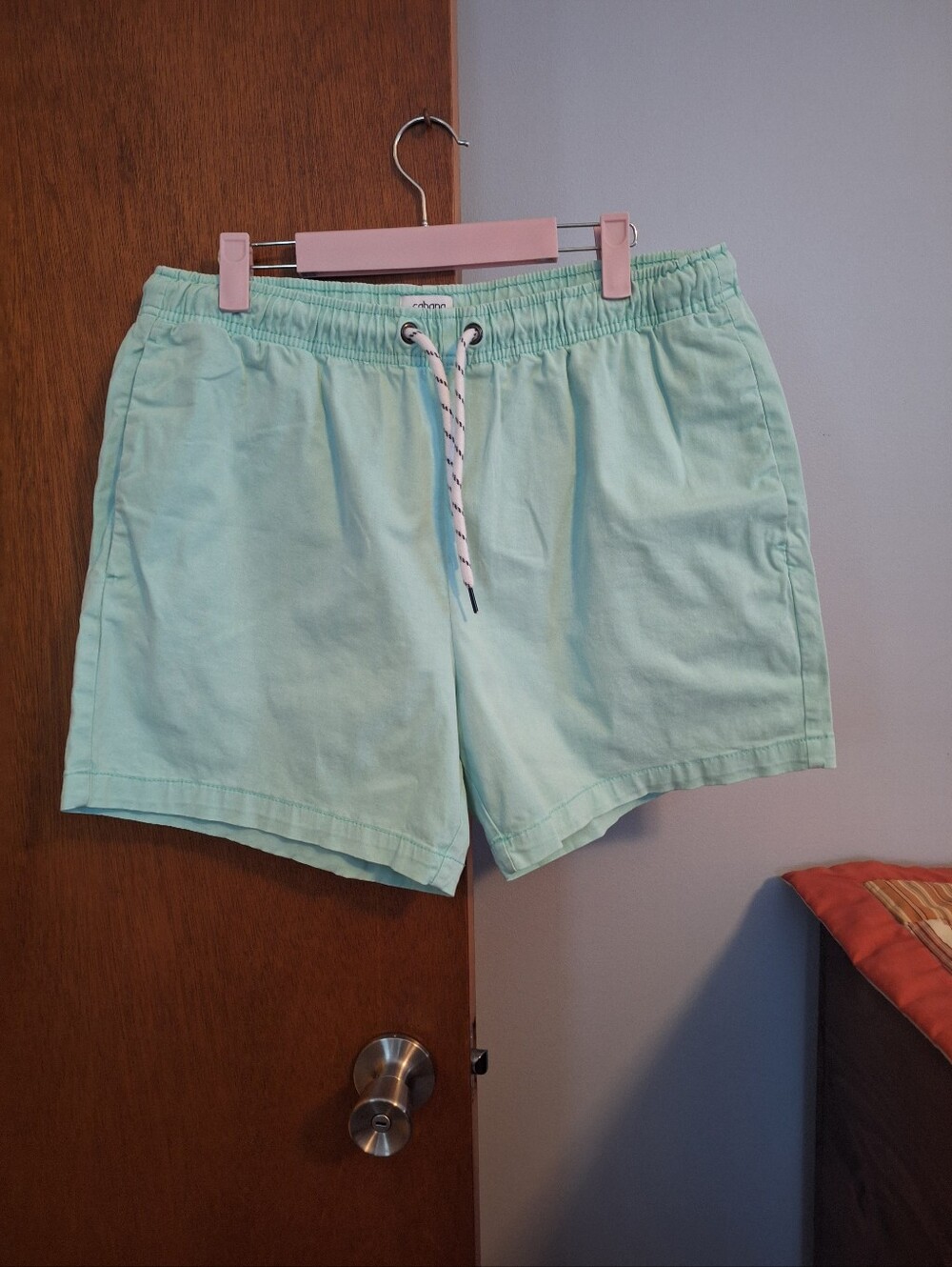 Cabana By Crown & Ivy Mint Green Drawstring Casual Shorts Women's Size L